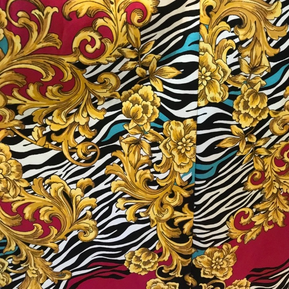 NWT stunning fleur-de-lis ⚜️ animal print overlay maxi skirt - Picture 9 of 15